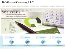 Tablet Screenshot of duvillaco.com